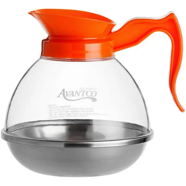 Jarra Avantco Policarbonato Acero Naranja 64 OZ