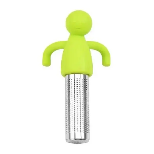 Infusor de te hombre verde