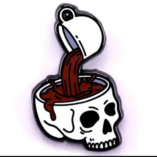 Pin Cafe En Calavera