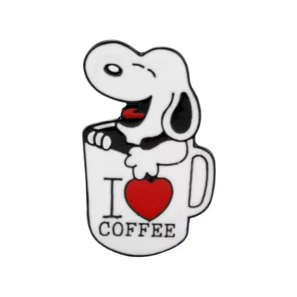 Pin Snoopi I Love Coffe