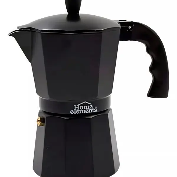 CAFETERA MOKA H/E DE 9TZ NEGRA