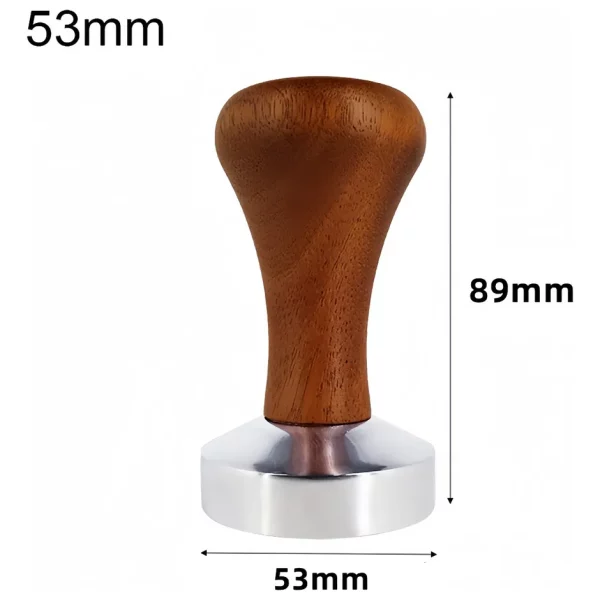 Tamper Liviano inox - Madera 53 MM