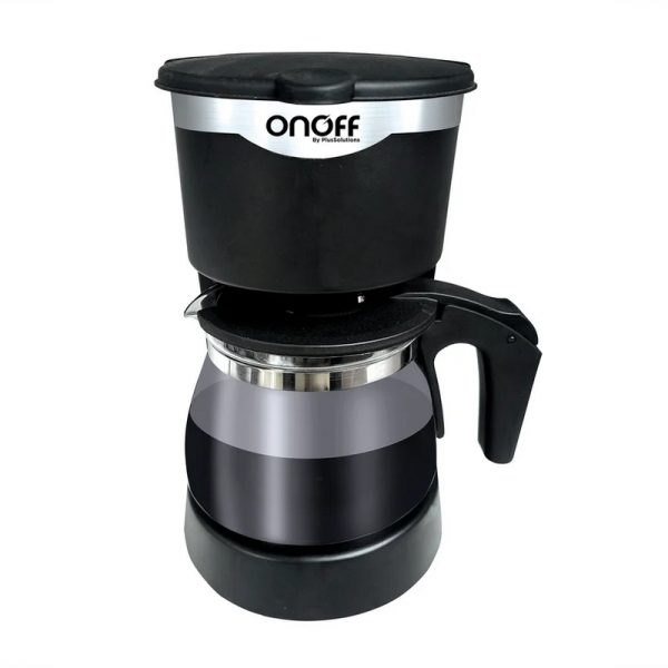 CAFETERA DE GOTEO NEGRA 6 TZ ON/OFF