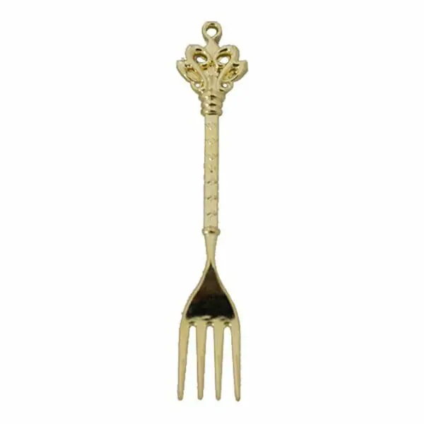 Tenedor Dorada Mango Corazon